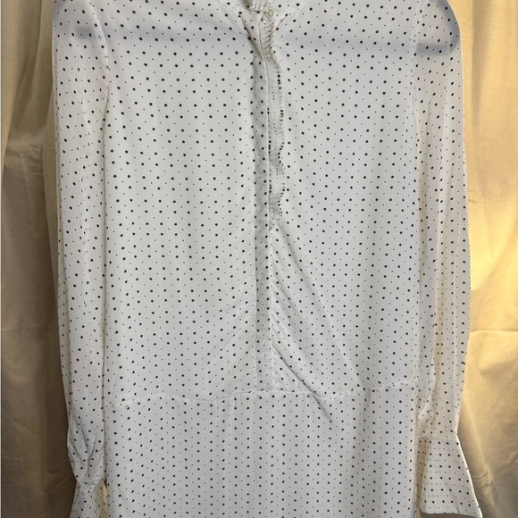 Joie Prynn Porcelain Print Shift Dress Frilly Pleated Long Sleeve XS NWT - Picture 4 of 12